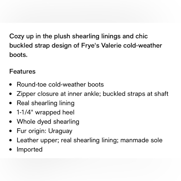 Frye Boots Valerie Women's Strappy Sz 6 Black Leather Shearling Moto Buckle - Picture 16 of 16